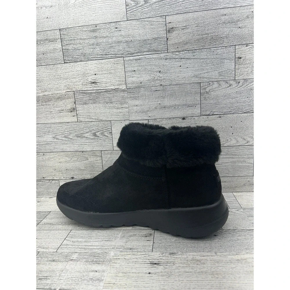 Skechers On The Go Gen 5 Goga Mat 144014W Black Suede‎ Ankle Boots Women Size 7W